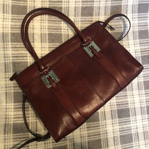 Wilsons Leather Top-Zip Executive Leather Tote